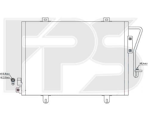 Радіатор кондиціонера Renault Clio 1998-2001, 7700414103