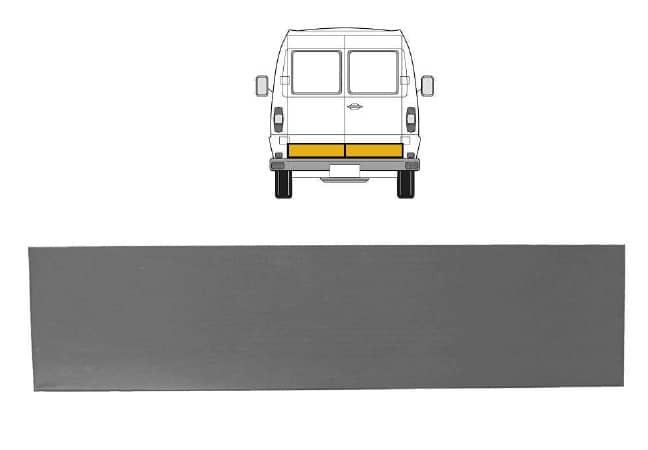 Ремчастина Металева Задня Права Mercedes-Benz 207-410 1977-1995
