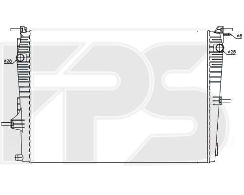 Радіатор Охолодження Renault Fluence 2010-2017, 214100014R, 214100067R, 214103792R, 8660003475