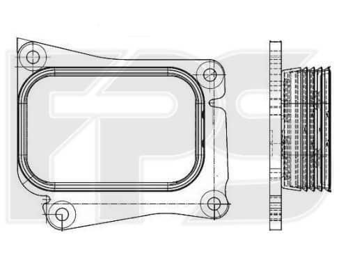 Радіатор Масляний Mercedes-Benz E-Class 2002-2006, 2711880001, 2711880101, 2711880401, A2711880001, A2711880101, A2711880401, U6907002