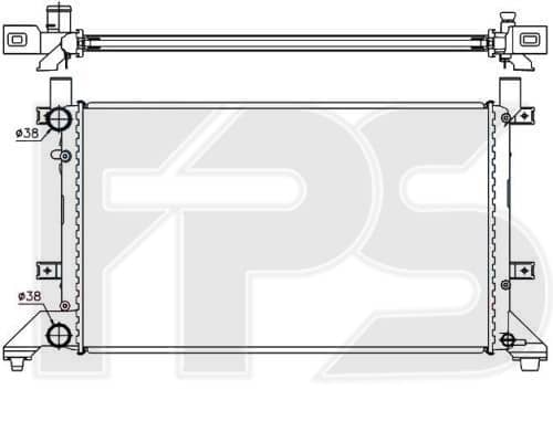 Радіатор Охолодження Volkswagen LT 1996-2005, 2D0121253, 2D0121253B, 2D0121253E