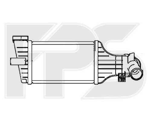 Радіатор Наддуву Opel Astra 1998-2009, 1302114, 1302243, 24436438, 6302052, 93170666, 93175282, 95512979