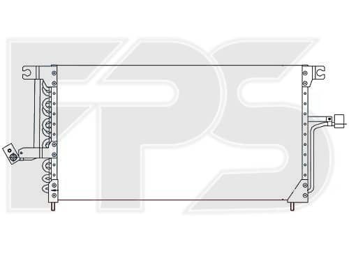 Радіатор кондиціонера Mitsubishi Galant 1993-1996, MB813733, MR116928, MR116930, MR233950, MR239950