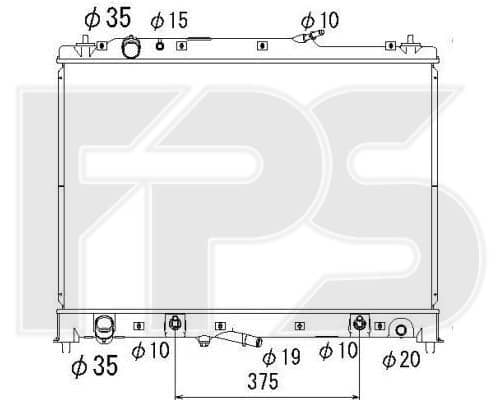 Радіатор Охолодження Mazda CX-9 2008-2012, CY0115200E, CY0315200F, CY03215200F