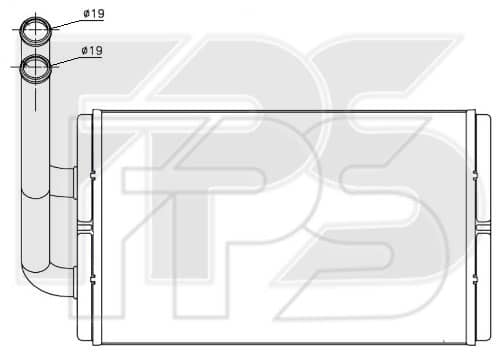 Радіатор Пічки Chevrolet Captiva 2006-2011, 96629611, 4803904