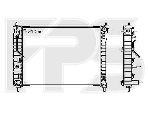 Радіатор охолодження CHEVROLET CAPTIVA 2006-2011