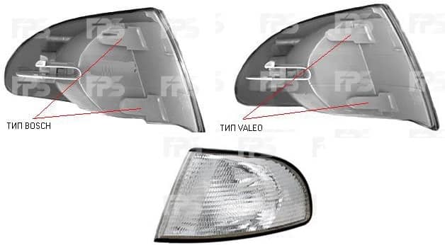 Повторювач повороту AUDI A4 1995-2001