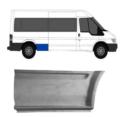 Ремчастина Металева Задня Ліва Ford Transit 2000-2006