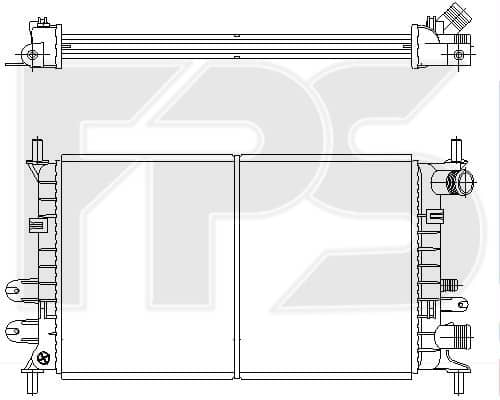 Радіатор Охолодження Ford Escort / Orion 1990-1995, 1106768, 1643546, 1652502, 1652503, 1652508, 1664031, 1664032, 1664033, 1664041, 1664042, 166407092, 1664071, 1664075, 1664630, 1668439, 6165944, 6550324, 6550329, 6550330, 6559626, 6559627, 6562902, 6612232, 6616482, 6682327, 6912236, 86AB8005CFHA, 91AB8005AE, 91AB8005AEAF, 91AB8005AF, 91AB8005AG, 91AB8005CE, 91AB8005DE, 91AB8005KE, 91AB8005LE, 92AB8005CA, 92AB8005DA, 92AB8005KA, 92AB8005KLB, 92AB8005LA, 92AB8005ND, R92AB8005LB