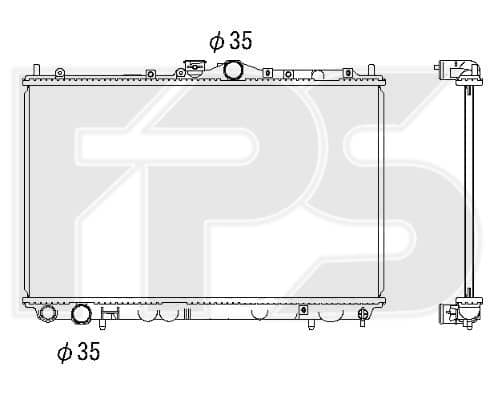 Радіатор Охолодження Mitsubishi Carisma 1995-2004, DMX102090, MB925637, MR299522, MR385514, XB925637