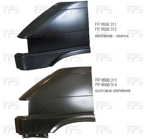 Крило Переднє Ліве Volkswagen Transporter 1990-2003, 701 821 021A, 701 821 105