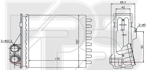Радіатор Пічки Dacia Duster 2010-2018, 6001547484, 6001549894