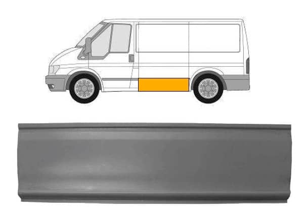 Ремчастина Металева Передня Права Ford Transit 2000-2006