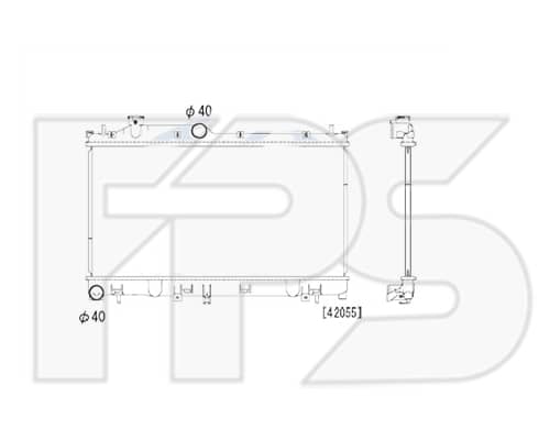 Радіатор Охолодження Subaru Forester 2013-2018, 45111SG000