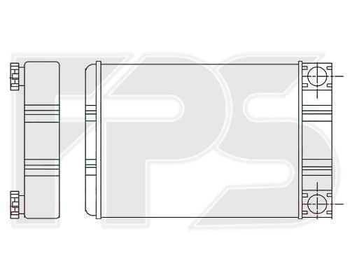 Радіатор Пічки Mercedes-Benz C-Class 2000-2007, 2038300161, A2038300161