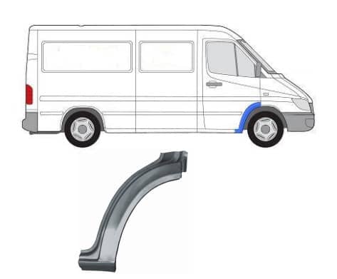 Ремчастина Металева Передня Права Mercedes-Benz Sprinter 1995-2000