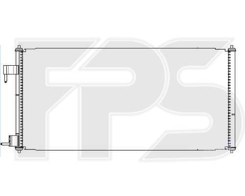 Радіатор кондиціонера Ford Transit Connect / Tourneo Connect 2002-2009, 1223628, 2T1H19710AB, 2T1H19710AC, 4367057, 4488406