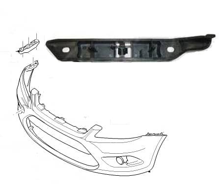 Кріплення Бампера Передня Ліва Ford Focus 2008-2010, 1 335 699, 4M51-17E857AA