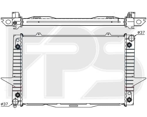Радіатор Охолодження Volvo C70 1997-2005, 6842768, 8601001, 8601356, 8602562, 8602877, 8603770
