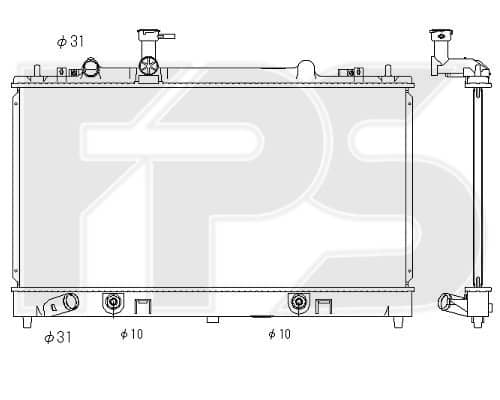 Радіатор Охолодження Mazda 6 2002-2008, L32115200C, L32115200D, L32115200E, L32215200E, L32815200, L32815200A, L32815200B, L33215200E, L3S515200, L3S515200A