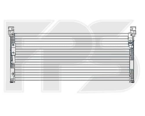Радіатор кондиціонера Toyota RAV4 1994-2001, 8846042010, 8846042011, 8846042020, 8846042021