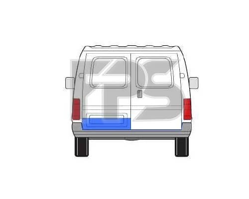 Ремчастина Металева Задня Ліва Ford Transit 1986-1991