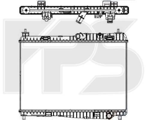 Радіатор Охолодження Ford Fiesta 2013-2019, 1516267, 1523440, 1548603, 1897435, 2029176, 8V518005BD, 8V518005BE, 8V518005BF, ME8V518005BE