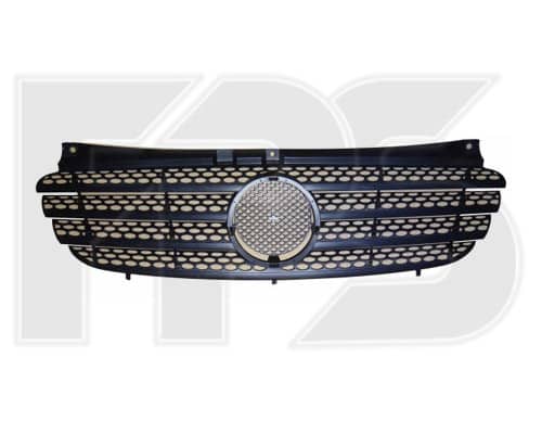 Решітка Пластикова Передня Права Mercedes-Benz Viano 2003-2010, 63988001859, 63988001859051, A6398800185, A63988001859, A63988001859051