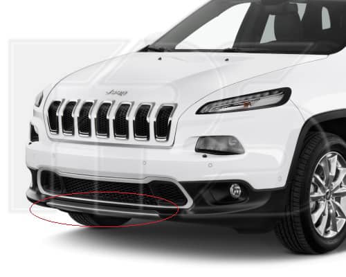 Накладка Бампера Передня Права Jeep Cherokee 2013-2018