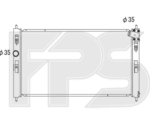 Радіатор Охолодження Mitsubishi ASX 2019-2023, 1611245980, 1611246080, 1350A761