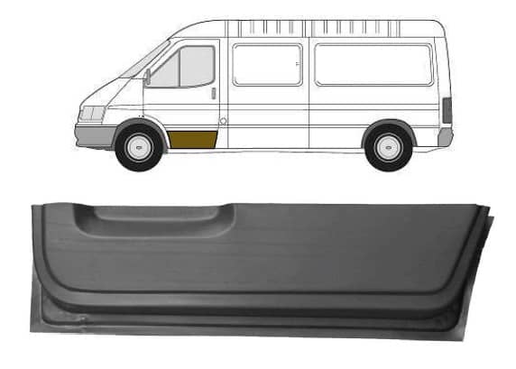 Ремчастина Металева Передня Ліва Ford Transit 1986-1991