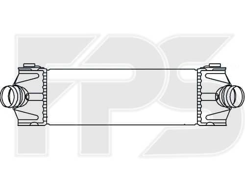 Радіатор Наддуву Ford Transit 2006-2013, 1371241, 1376241, 1423732, 1432226, 6C119L440AB, 6C119L440AC