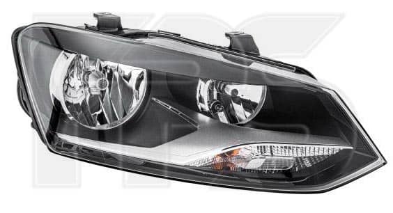 Фара Передня Передня Ліва Volkswagen Polo 2009-2015, 6R1941007E, 6R1941007F