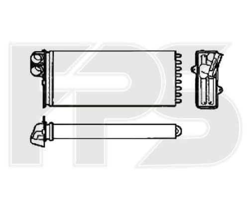 Радіатор Пічки Nissan Interstar 2003-2010, 2711500QAC, 4501165, 7701205584, 9161465