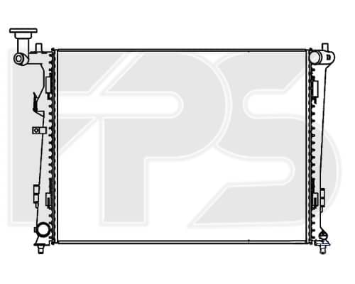 Радіатор Охолодження Hyundai Elantra 2006-2010, 253101H000, 253101H010, 253102H000, 253102H010, 253102R000, 253102R010