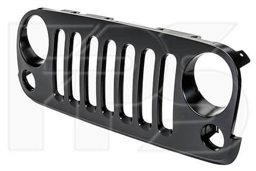 Решітка Радіатора Пластикова Передня Права Jeep Wrangler 2007-2018