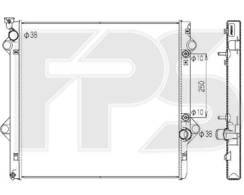 Радіатор Охолодження Lexus GX 2003-2009, 1640050310, 1640050311, 1640050312, 1640050313