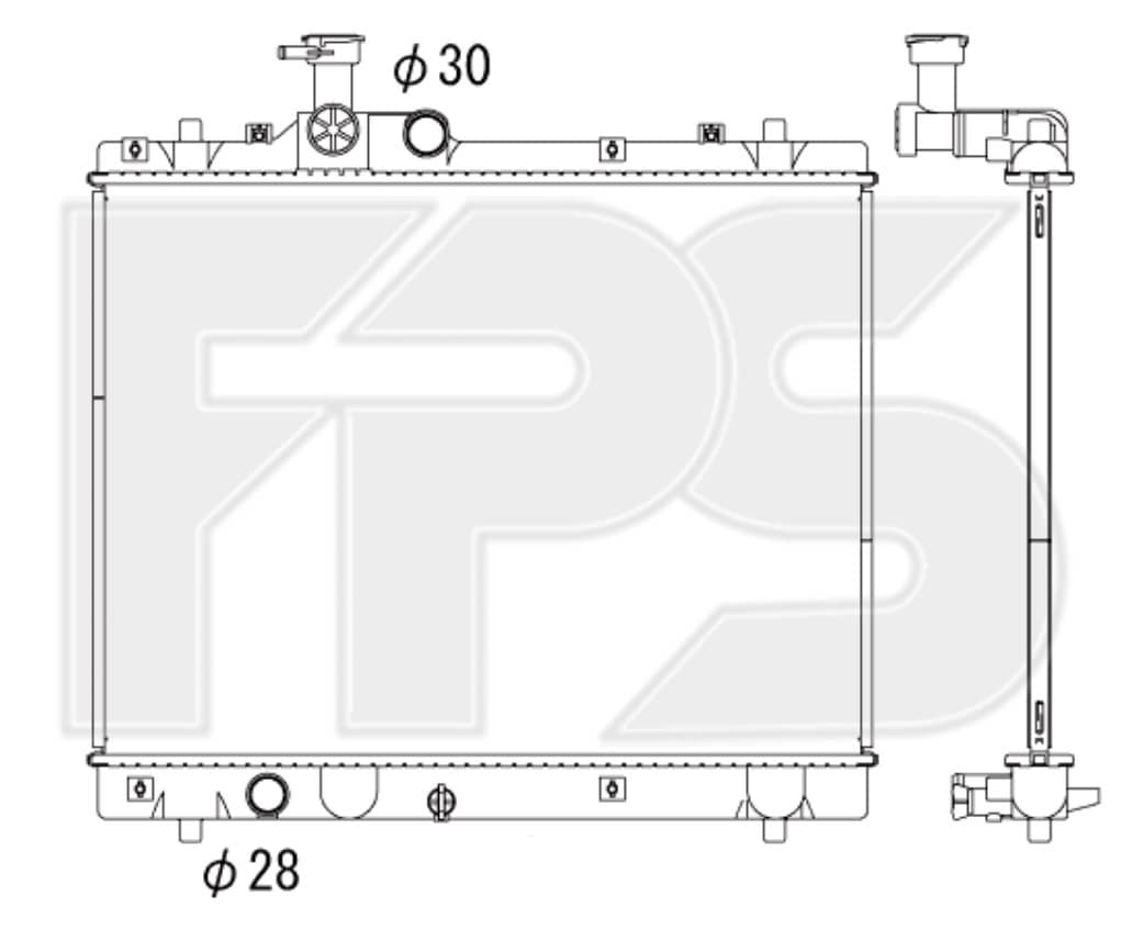Радіатор Охолодження Suzuki Swift 2010-2016, 1770069L00, 1770069L01, 1770069L20, 1770069L21