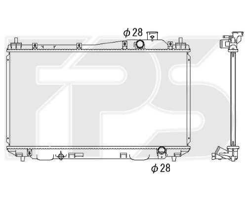 Радіатор Охолодження Honda Civic 2000-2005, 19010PLCJ02, 19010PLMA01, 19010PLMA02, 19010PMAE01, 19010PMHE01, 19010PMMA01, 19010PMMA02, 19010PMMA11