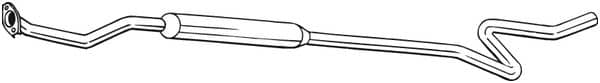 Глушник Посередені Citroen C3 2002-2009, 1717EX