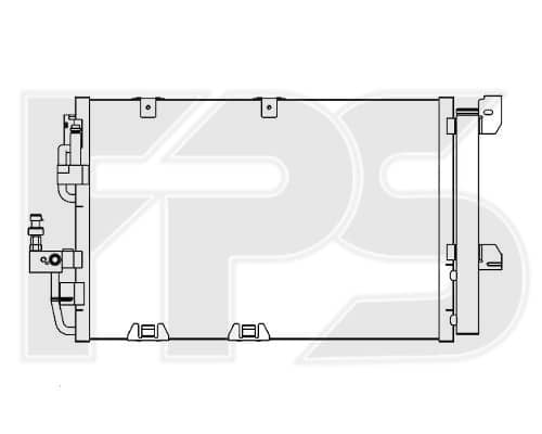 Радіатор кондиціонера Opel Astra 1998-2009, 09130610, 13192901, 1850073, 1850112, 1850291, 24431901, 93170608, 93183305, 95515190