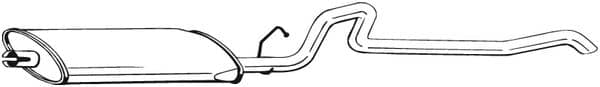 Глушник Задній Jeep Cherokee 1984-1995, 52003956, 52019133