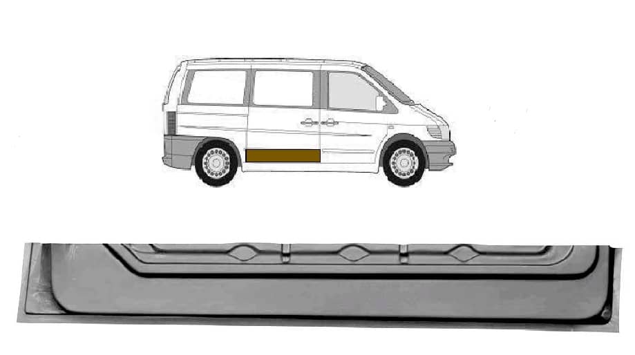 Ремчастина Металева Передня Права Mercedes-Benz V-Class 1996-2002