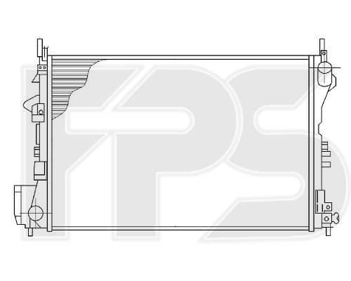 Радіатор Охолодження Opel Vectra 2002-2005, 1300244, 24418338, 95524868