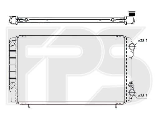 Радіатор Охолодження Renault Trafic 1981-2001, 4401893, 4502477, 7700741216, 7701412005, 9109893, 9198784, R1650004