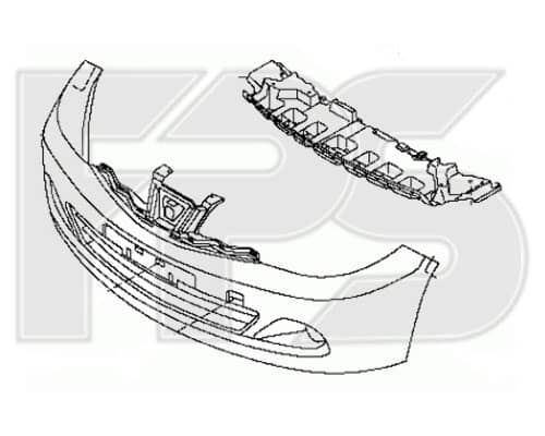 Ремчастина Пластикова Передня Права Nissan Tiida 2005-2012