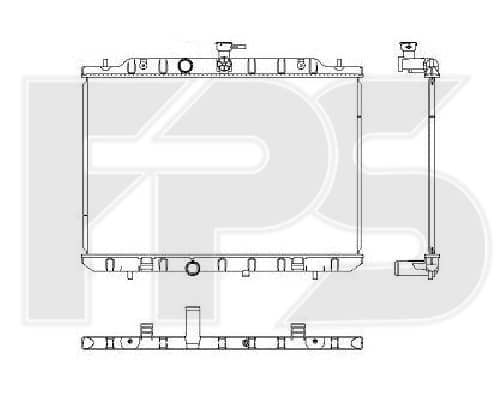Радіатор Охолодження Nissan Rogue 2007-2013, 21400JG000, 21400JG300, 21400JM00A