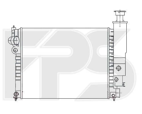 Радіатор Охолодження Peugeot 405 1987-1996, 1301E6, 1301E8, 1301E9, 1301ZS, 133189, 1331RK