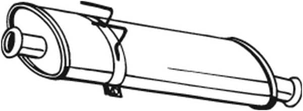 Глушник Посередені Opel Movano 2003-2009, 4401372, 4417214, 8200062466, 8200246426, 8200396967, 9109372, 93190040