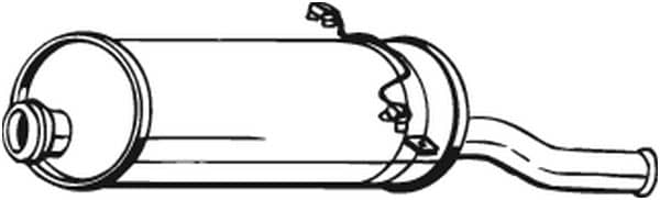 Глушник Задній Citroen Xsara 2000-2010, 1726EN, 1726TY